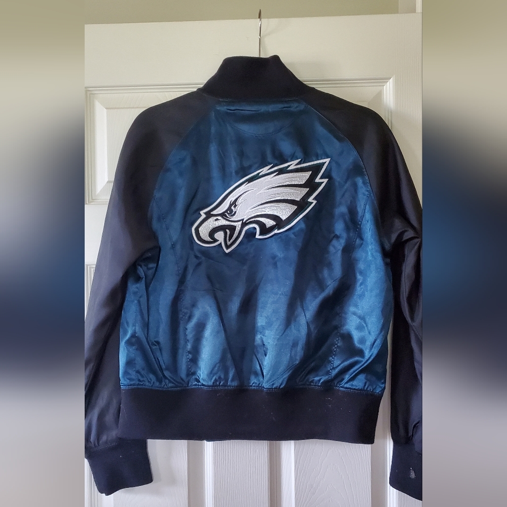 Philadelphia Eagles Reebok NFL vintage women's bomber jacket